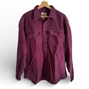 Woolrich Shirt Mens XL RED Flannel Work Wear Chore Cabin Lumber  VTG